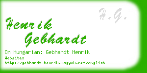 henrik gebhardt business card